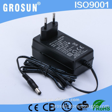 Shenzhen Manufacturer DC Output 12V 2A EU Plug AC DC Power Adapter 24W Wall Type AC DC Adapter